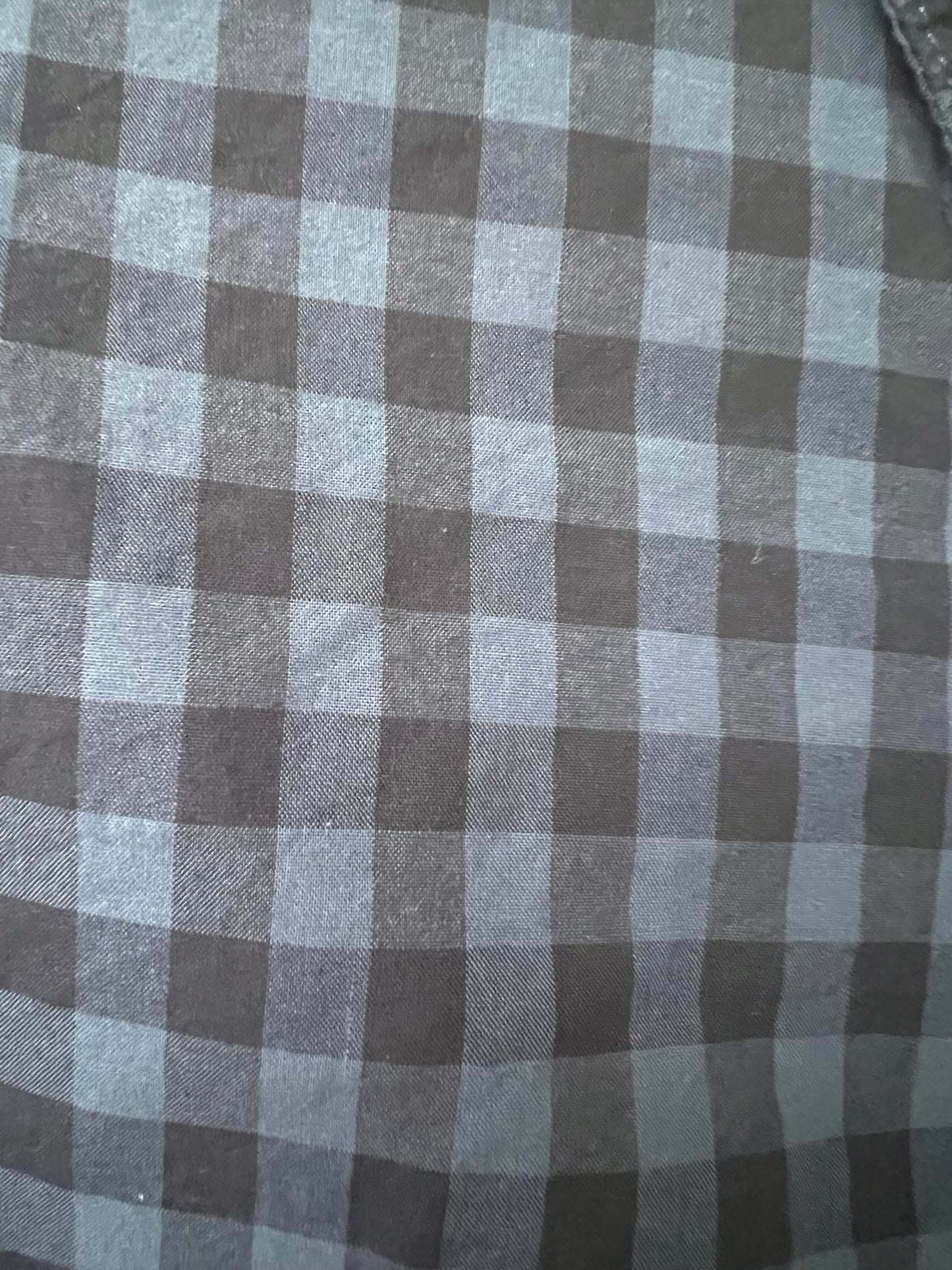 Vintage H&M Button Up Blue and Black Check Men’s Shirt, Size L