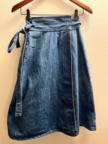 Vintage Denim Midi Skirt
