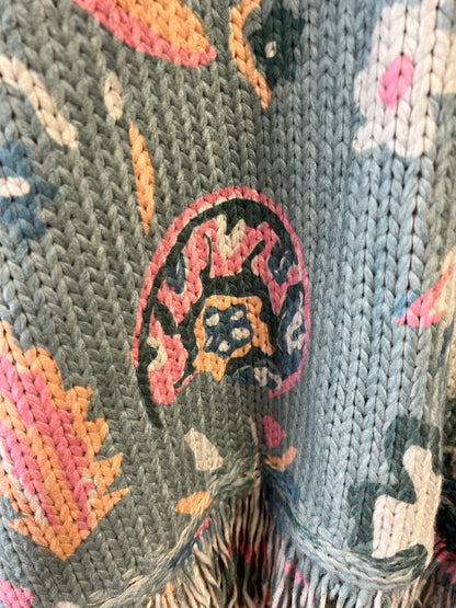 NWT Anthropologie Blanket Shawl Cardigan Sweater, one size