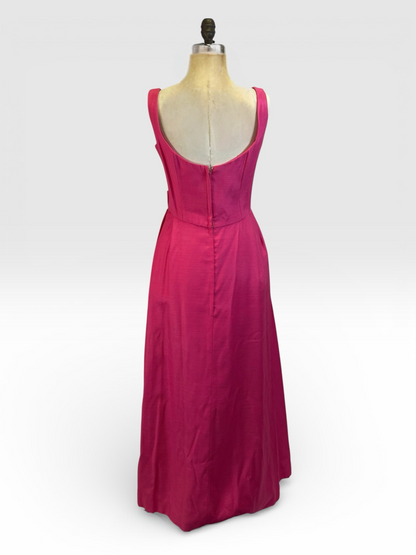 Two-Piece Vintage Pink Gown & Matching Coat by Frederick & Nelson, size s