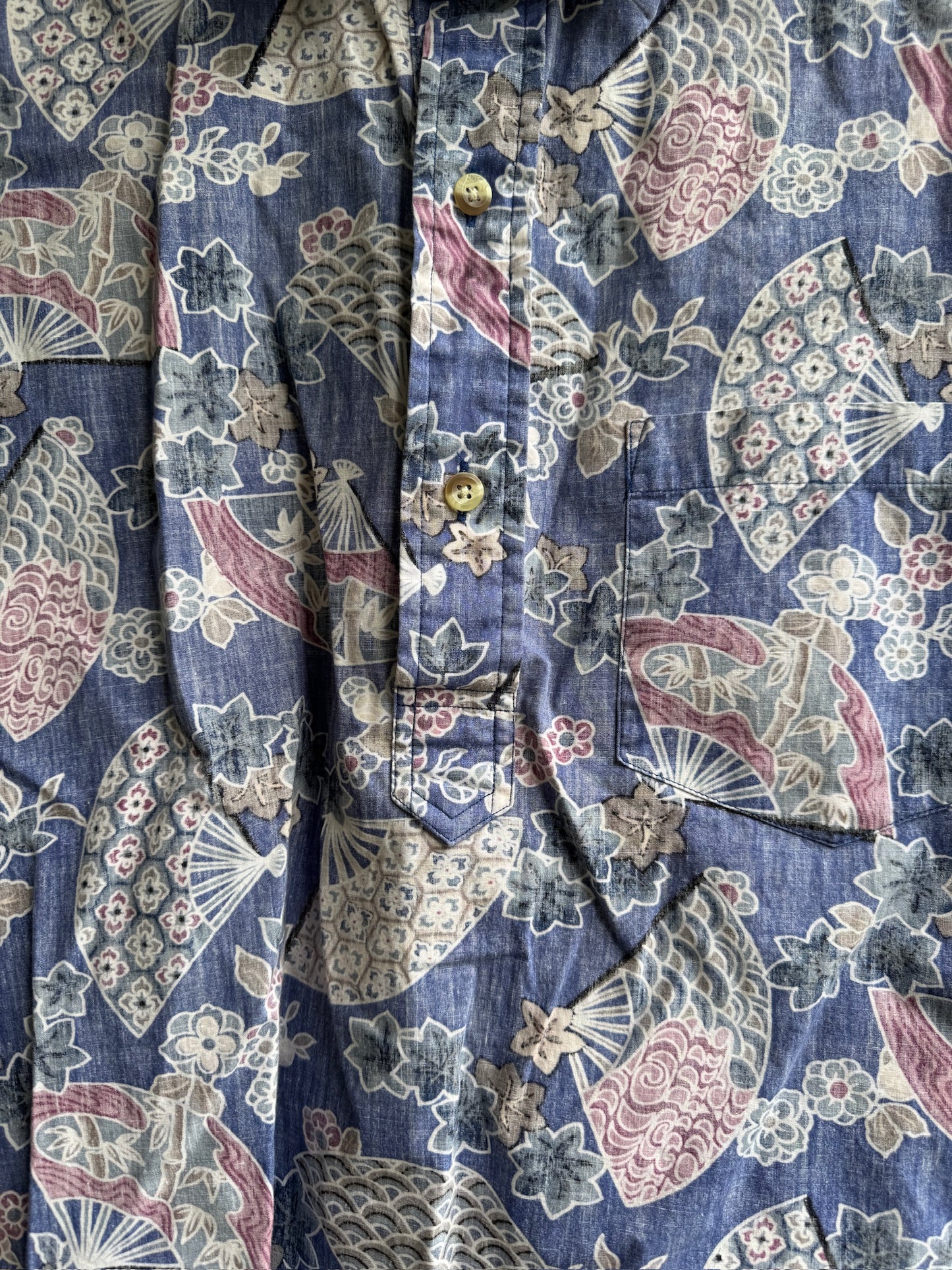 The Ono Shirt Company by Liberty House Hawaiian Aloha Popover Shirt, Size M