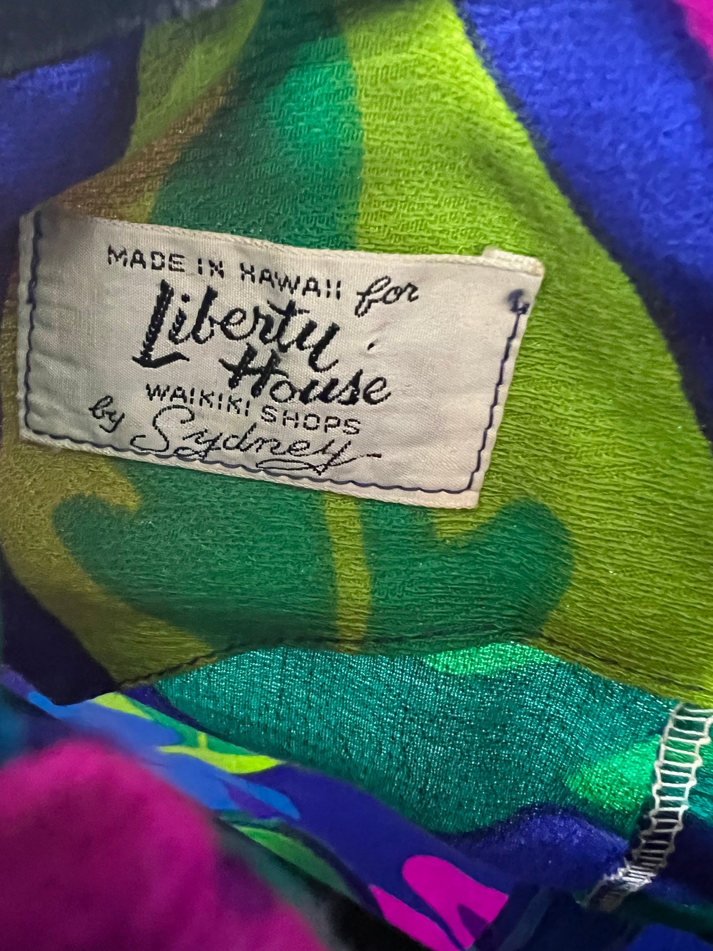 Vintage 60s Liberty House by Sydney Hawaiian Shift Dress, Size S