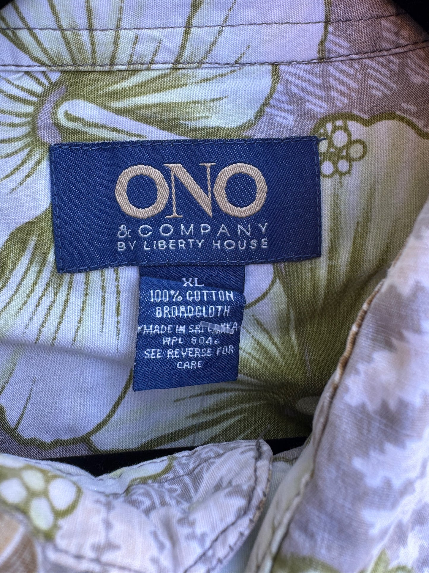 Vintage Ono & Company by Liberty House Shirt Hawaiian Aloha Shirt, Size XL