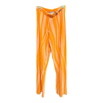 Versace Couture Jeans Orange Striped Pants size xs
