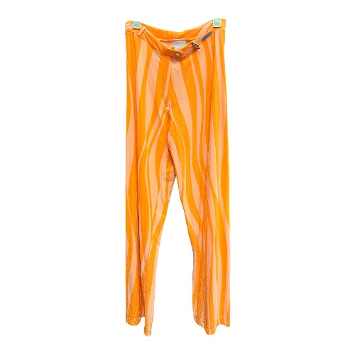 Versace Couture Jeans Orange Striped Pants size xs