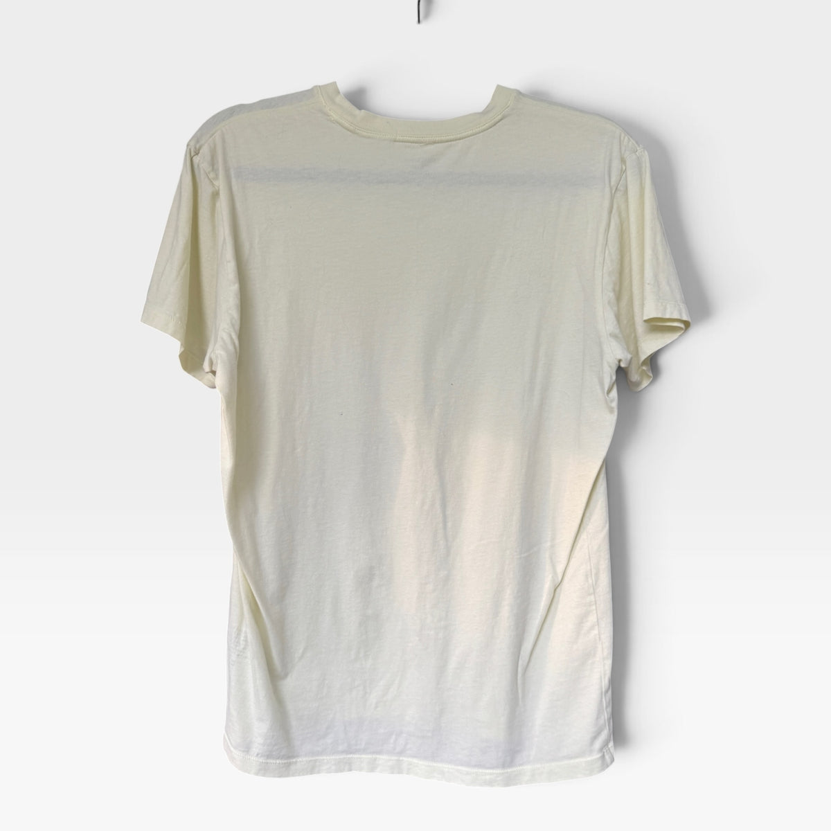 Banana Republic Pale Buttercream Yellow Fitted Crew T-Shirt, Size M