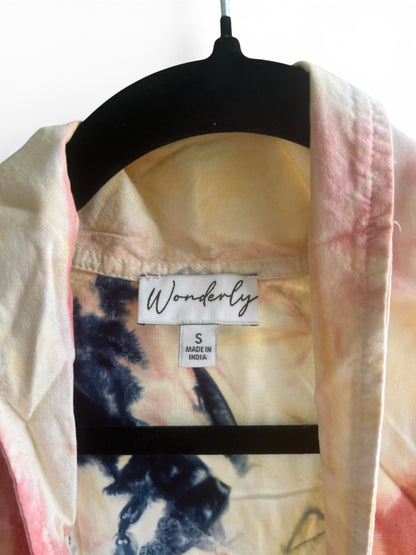 Wonderly Tie Dye Duster Robe Jacket, size s