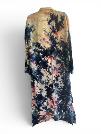 Wonderly Tie Dye Duster Robe Jacket, size s