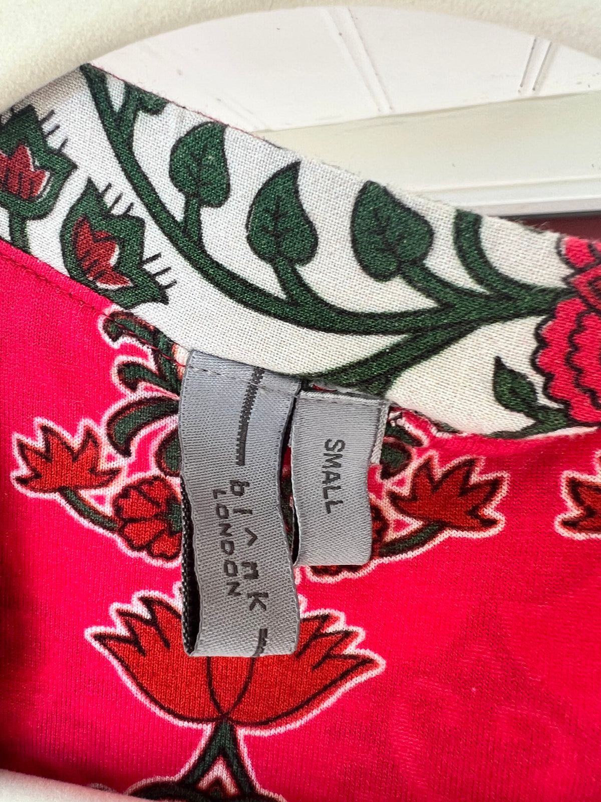 Bl^nk London, Anthropologie, Stephanie Top, Red Floral, Boho, Size S