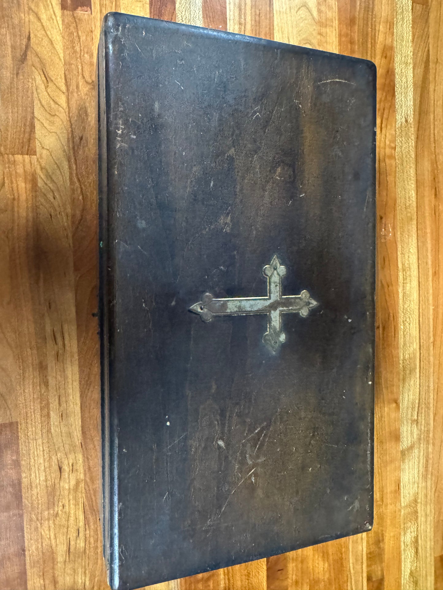 Vintage Catholic Last Rites/Sick Call Box With Photo