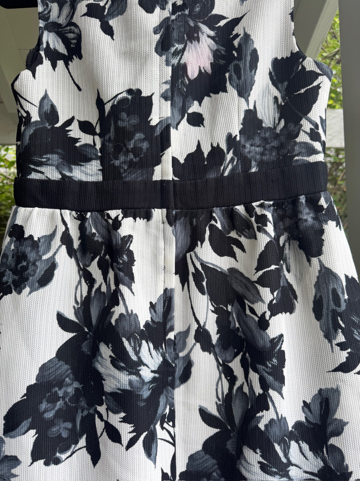 Vintage Carol & Mary | Haruko Hawaii | Black & White Floral Dress 60s, Size S
