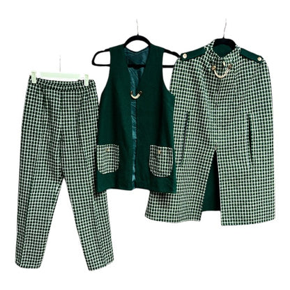 3-Piece 70’s Cape, Vest, & Pants, size small
