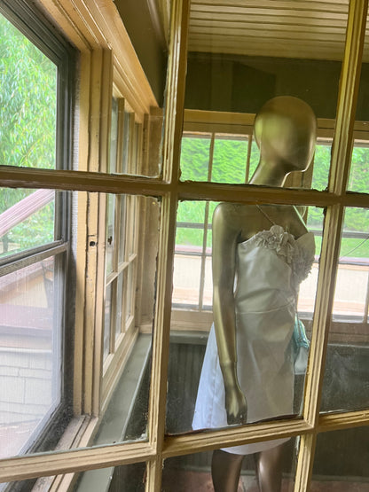 NWT WHBM White Strapless Mini Dress, size 8