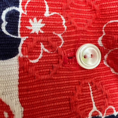 Vintage Strawberry & Floral Geometric Girls Dress, Size 7/8