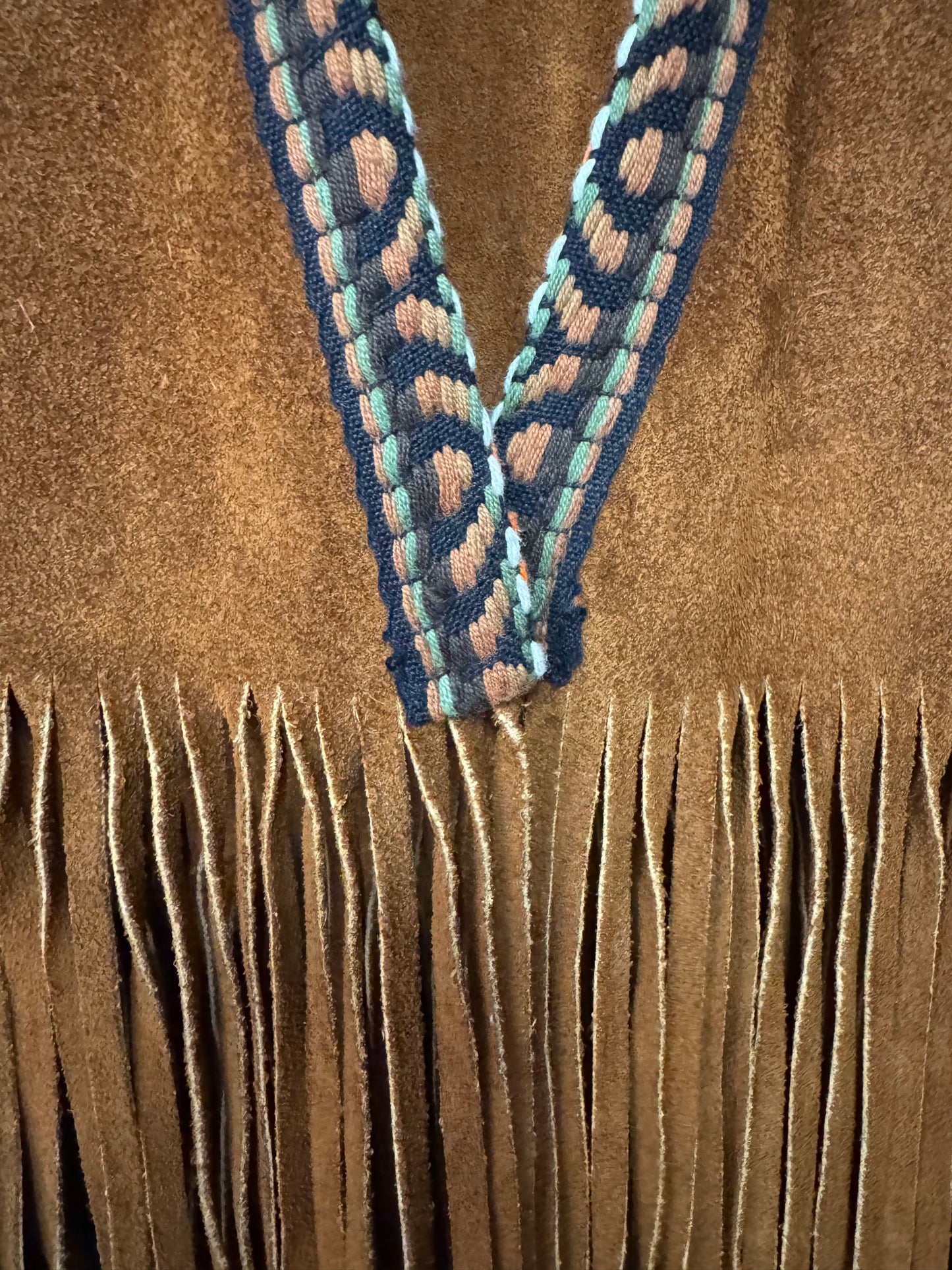 Vintage Suede Fringe Vest