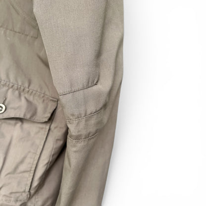 H&M Divided Men’s M-65 Military Field Jacket Hooded Utility Coat Beige Small