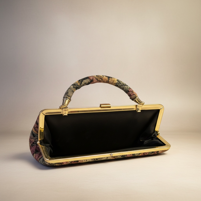 Vintage Floral Tapestry Purse MCM