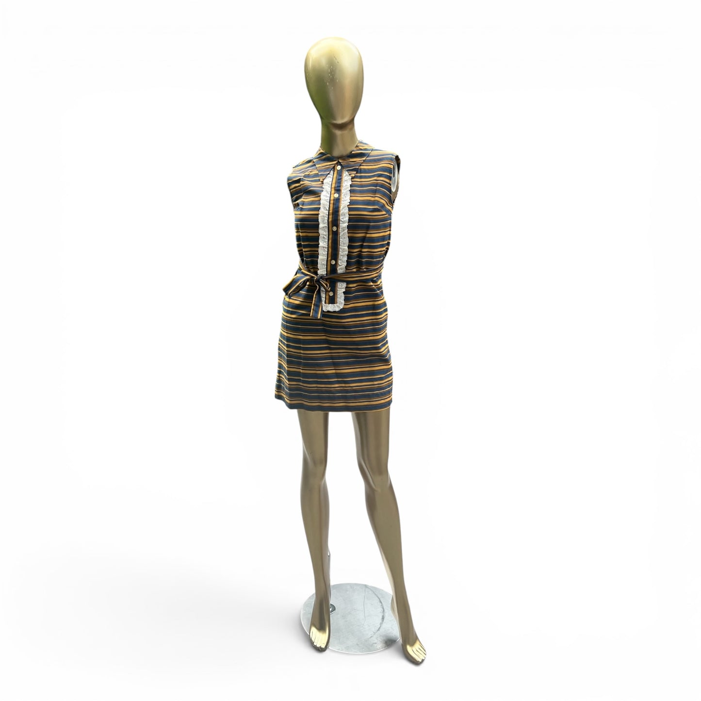 True Vintage 60s/70s R.A.R. Designer Fashions Mod Striped Dress, Size XS