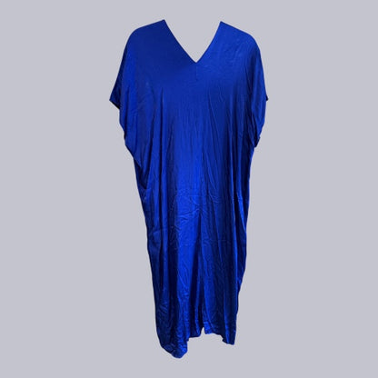 Zara Gorgeous Silky Blue Caftan Dress, size xs