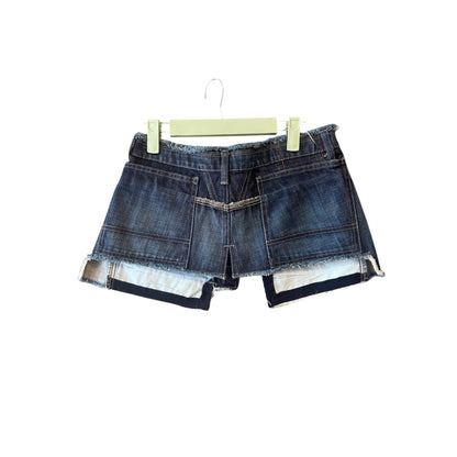 Marithé et François Girbaud Vintage Denim 90s/Y2K Micro Mini Skirt, size 4