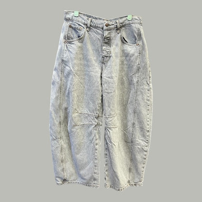 We The Free Gray Barrel Leg Jeans size 27
