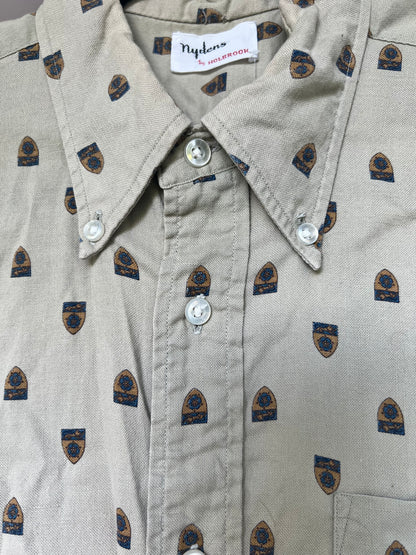True Vintage Mid-Century Nydens by Holbrook Men’s Button Up Shirt, Size S