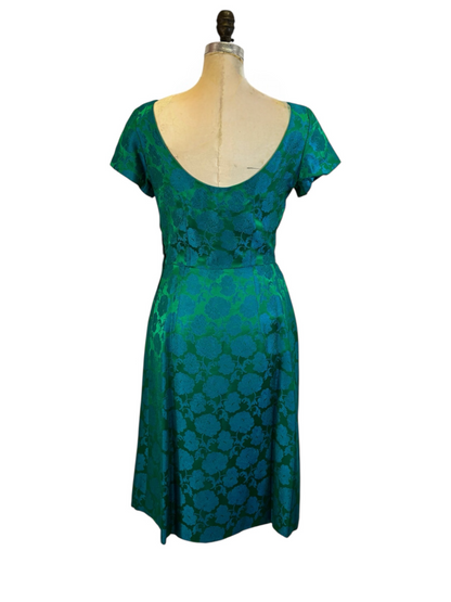 Vintage 1950’s Blue/Green Formal Dress, size s