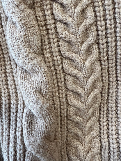 Banana Republic Beige Cable Knit Cardigan, size xs