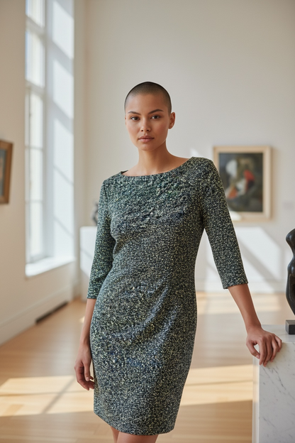 Cos Dress with Geometric Print, size 10