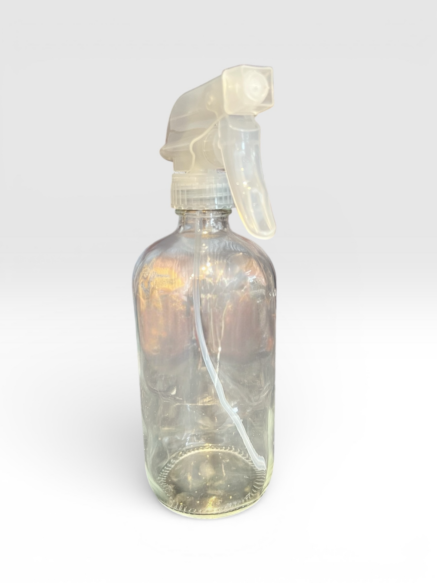 16 oz Clear Glass Spray Bottle // Refillable Container