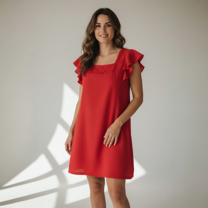 HD in Paris - Anthropologie Red Dress, size 10