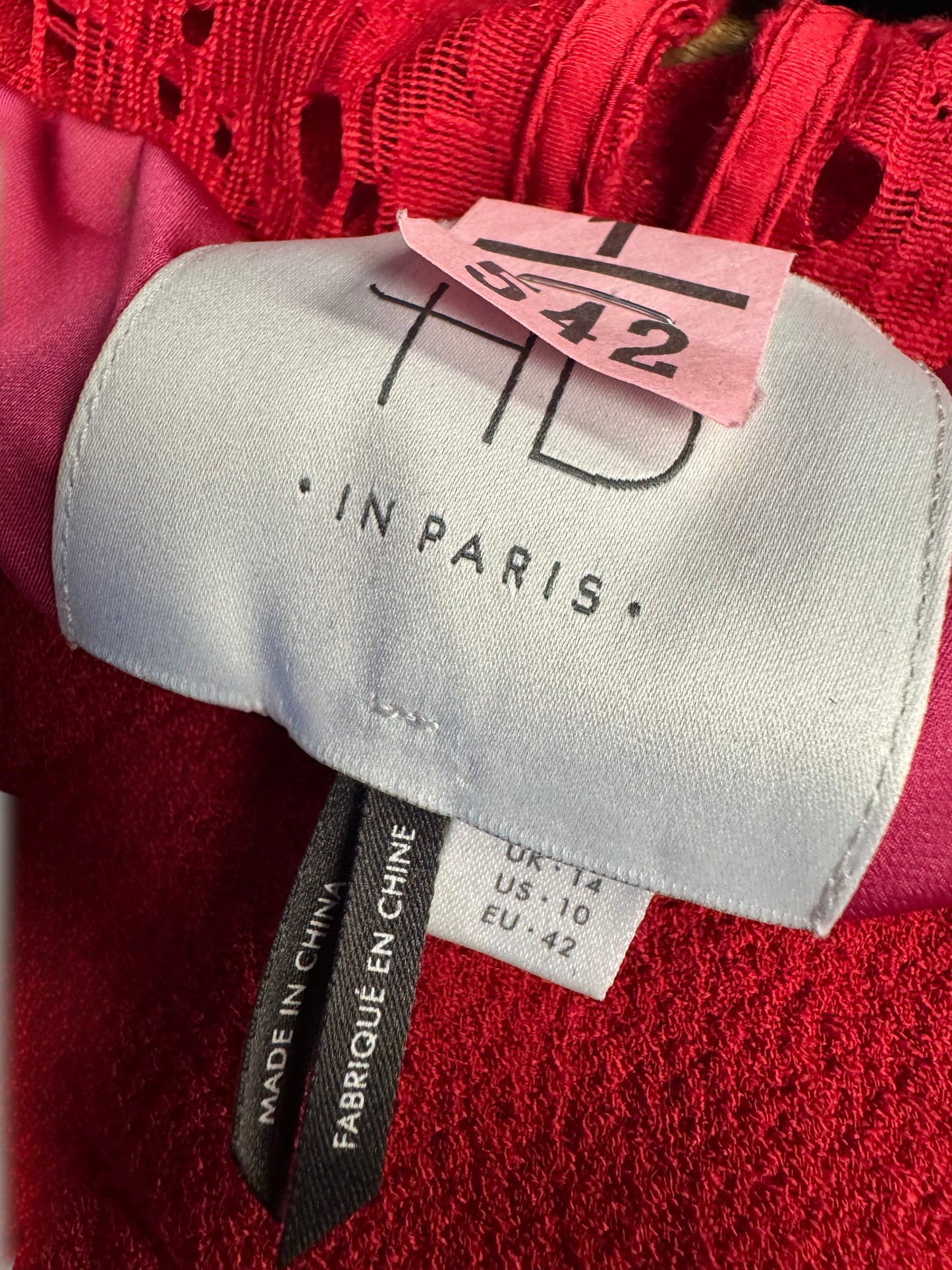 HD in Paris - Anthropologie Red Dress, size 10
