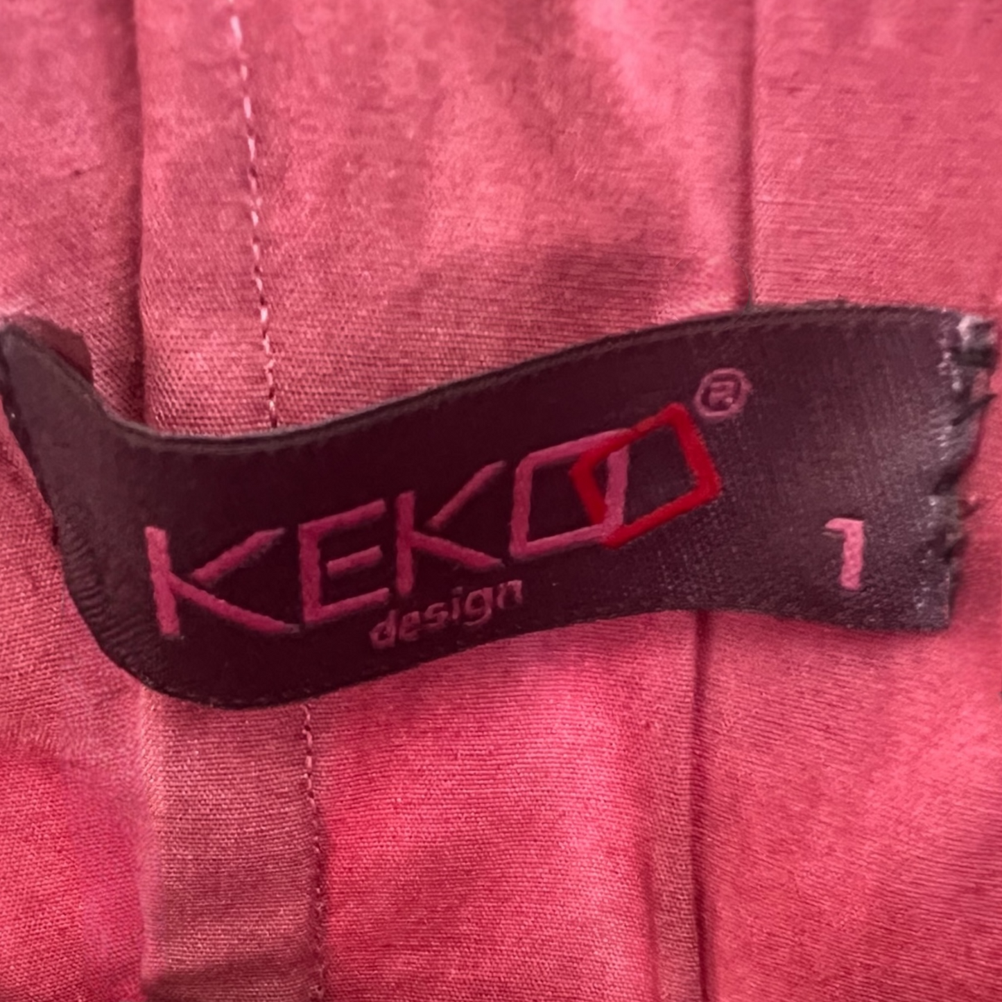 Kekoo Design Fuchsia Avant Garde Lagenlook Dress, Size S