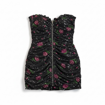 NWT For Love & Lemons Sequin Mini Dress, size large (fits smaller)