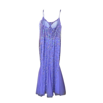 Lavender Beaded Floor-Length Gown, size 6