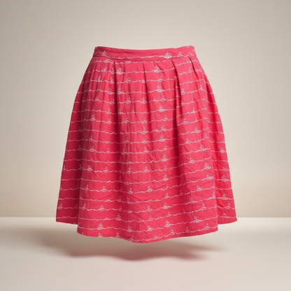 Vintage Brooklyn Industries Red Sailboat Skirt, size L