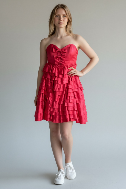 Betsey Johnson Vintage Red Dress size 2