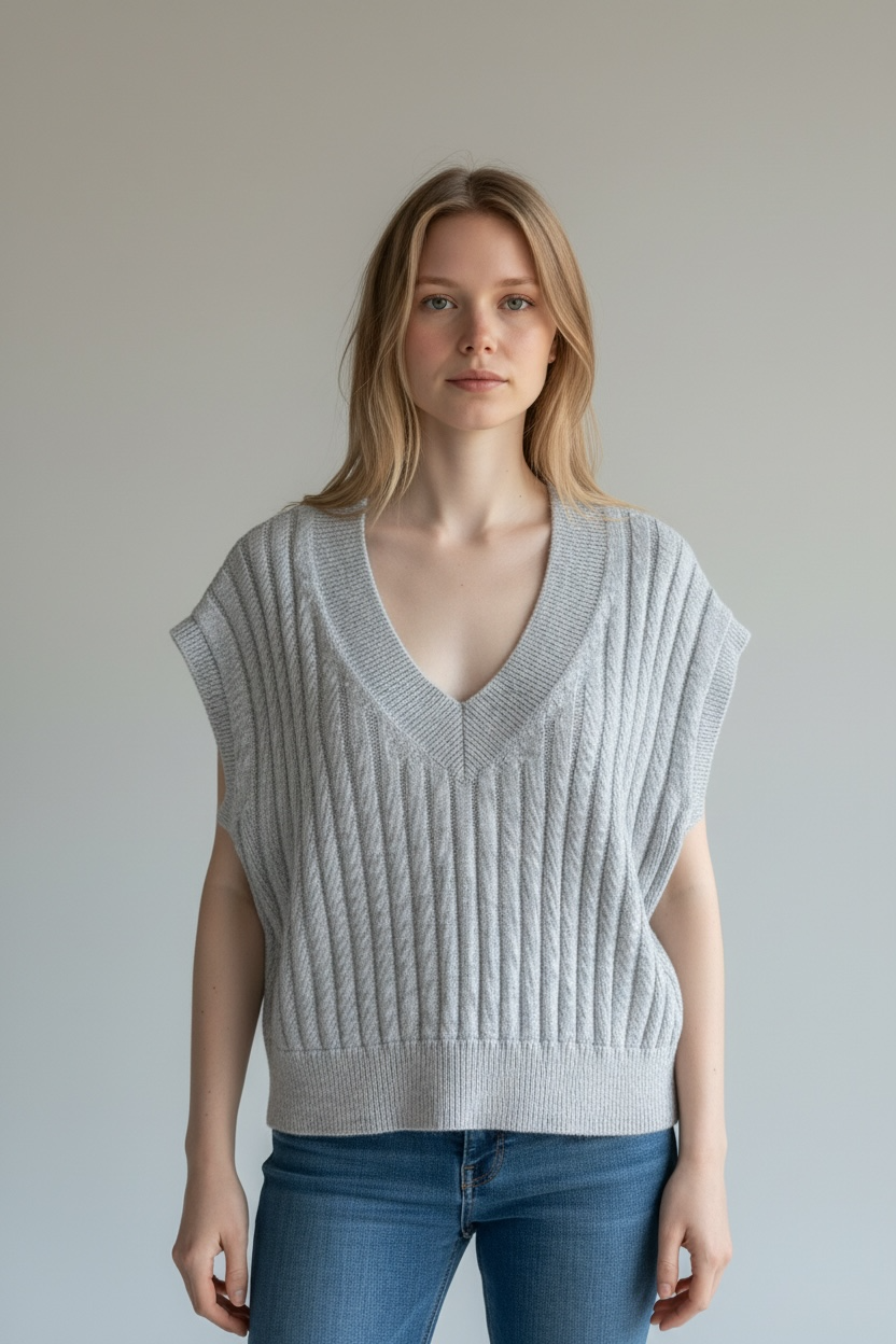Gap Gray Sweater Vest, size small petite