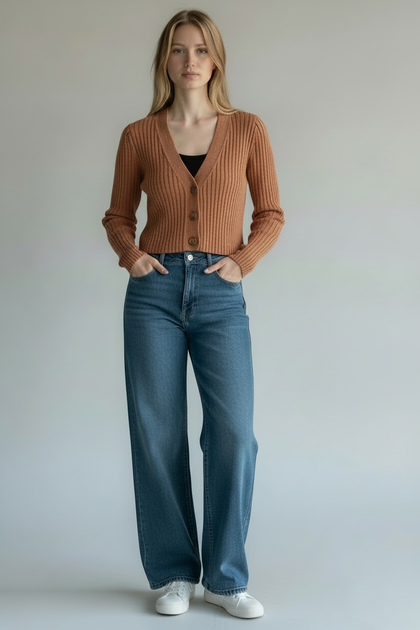 Madewell Cropped Ribbed Cardigan Sweater, size s