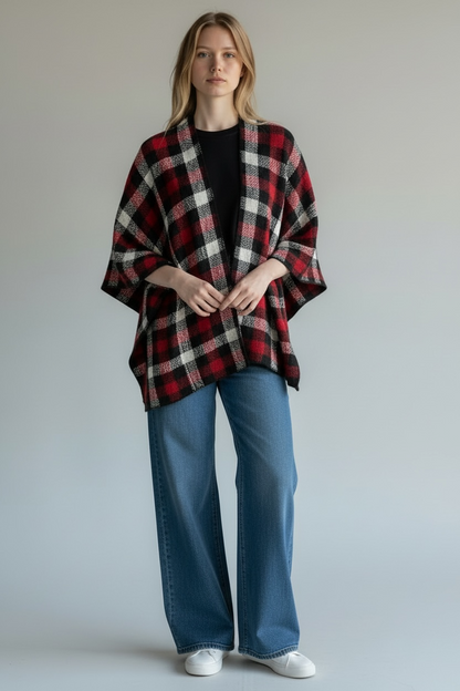 Woolrich Plaid Blanket Shawl, one size
