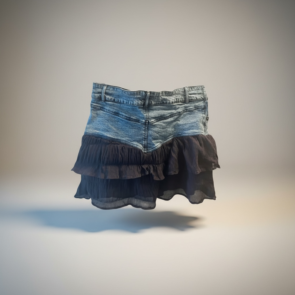 Denim Mini Skirt - Basic Pleasure Mode - size S