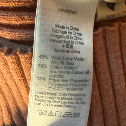 Madewell Cropped Ribbed Cardigan Sweater, size s