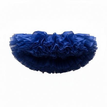 Vintage Blue Elastic Waist Crinoline Skirt, Nita Smith, size medium