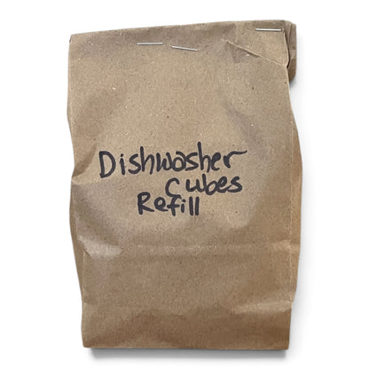 Refill Dishwasher Cubes | Plastic-Free & No Waste Detergent Pods, 30 loads