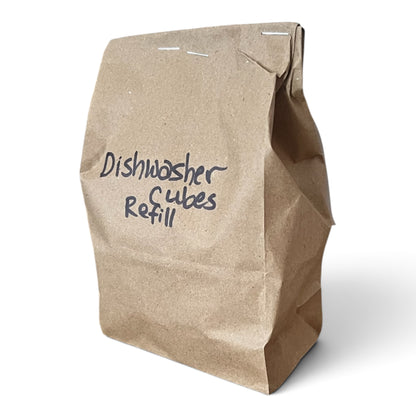 Refill Dishwasher Cubes | Plastic-Free & No Waste Detergent Pods, 30 loads