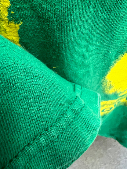 2005 Bob Marley Licensed Zion Rootswear Vintage Green/Yellow Tee size m