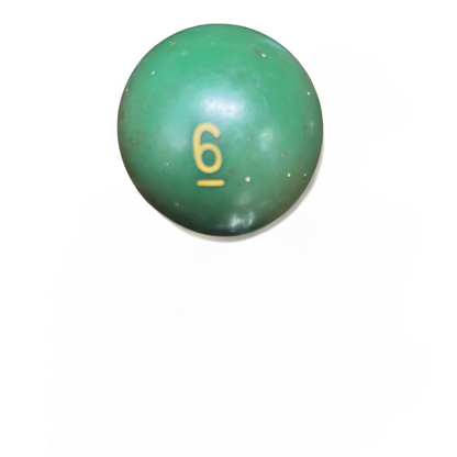Lucky Vintage Billiard Ball With Clear Lucite Display Stand (Single)