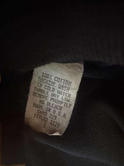 Early Juicy Couture Vintage 90s Made in USA Black Top Pre-Y2K Rare, size xs/s