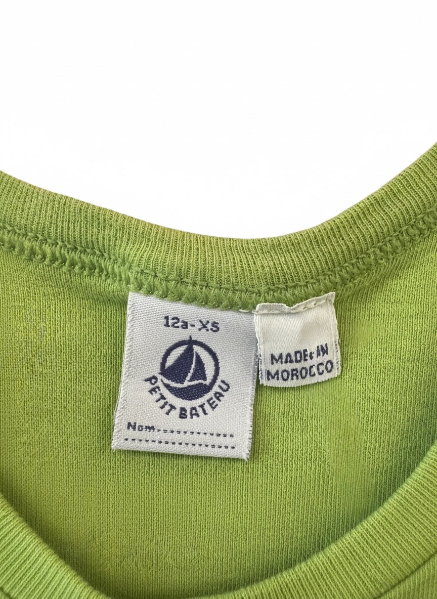 Petit Bateau Tank, Lime Green, Size xs