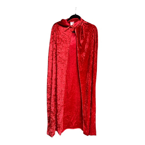 Red Velvet Halloween Cape with Hood